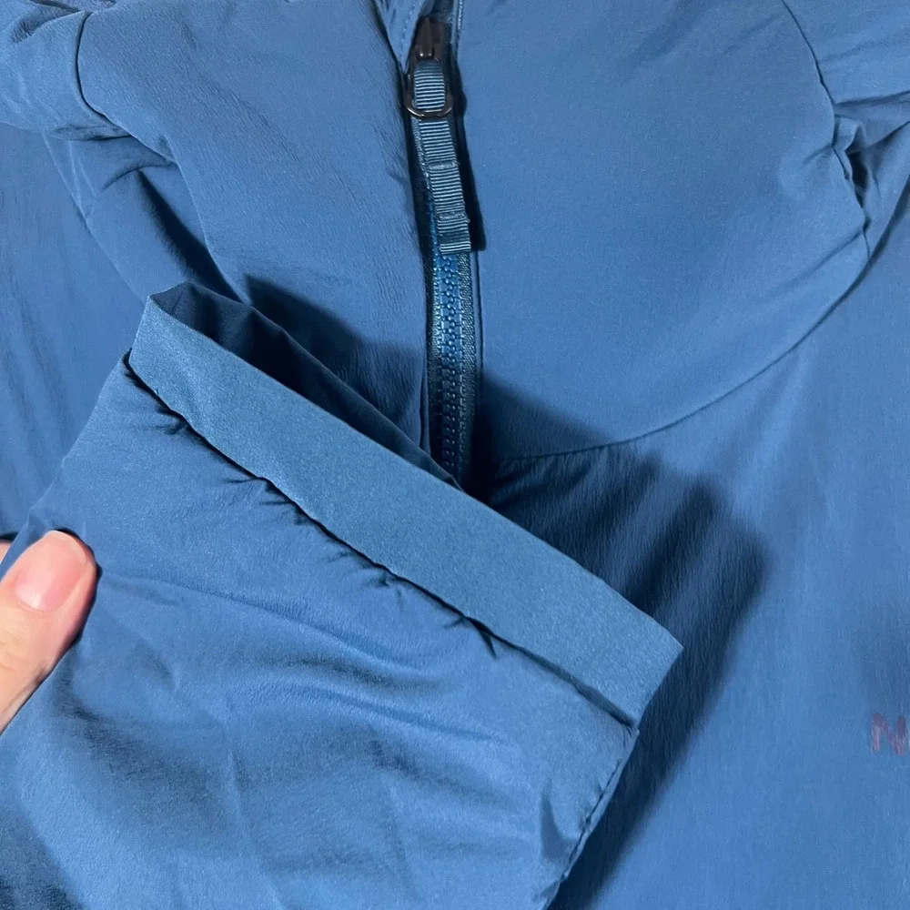 Mens The North Face Soft Shell Insulated Hooded Zip Jacket Teal Blue 2XL